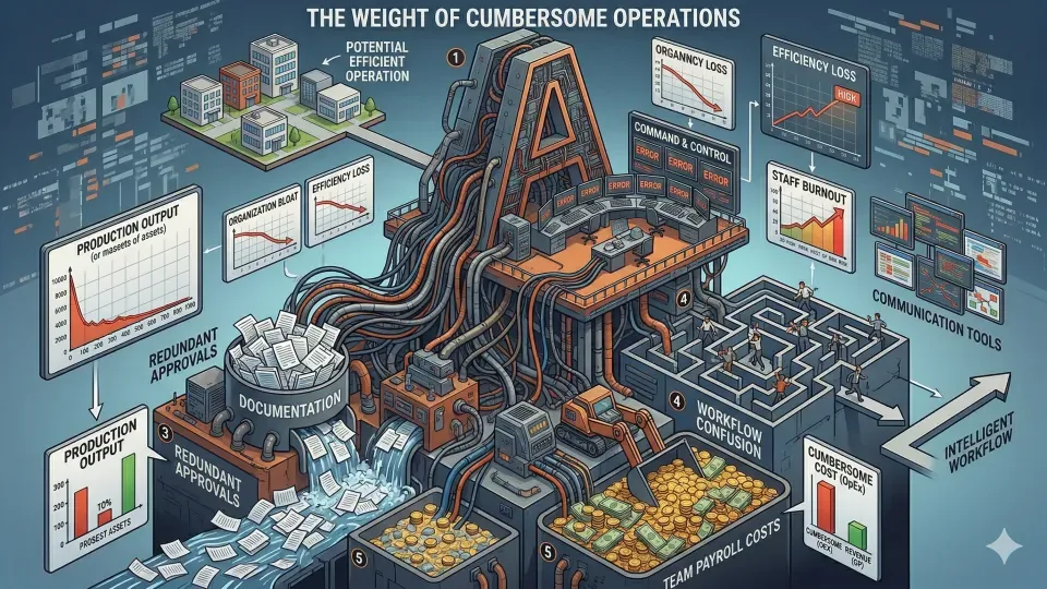 Empresário com time e IA