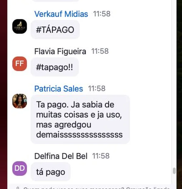 Chat do Zoom - Patrícia Sales: já sabia de muita coisa e agregou demais