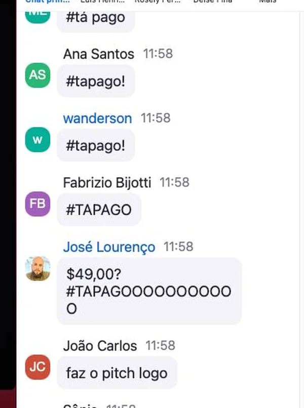 Chat do Zoom - R$49? Tá pago, toma leva meu dinheiro